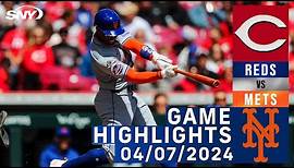 Mets vs Reds (04/07/24) | NY Mets Highlights | SNY