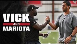 QB to QB: Michael Vick sits down with Marcus Mariota 1-on-1 | Atlanta Falcons | NFL