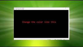 How to change the background and text color of Notepad in Windows 10