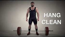 Hang CLEAN / weightlifting