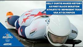 Kelly Curtis makes history as the first Black skeleton athlete to compete for US at Olympics