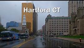 Driving Tour of Hartford CT - The Capital City of Connecticut 4K
