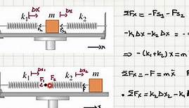 The Effective Force Constant of Two Springs