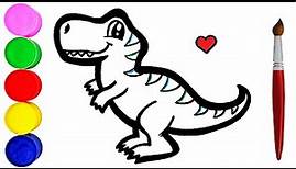 Dinosaurier Zeichnen und Malen für Kinder