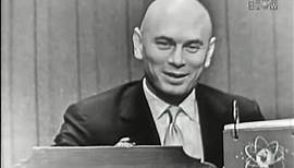What's My Line? - Yul Brynner; Peter Lind Hayes [panel] (Jan 6, 1957)