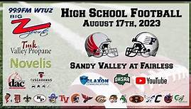 Sandy Valley at Fairless - OHSAA High School Football from BIG Z Sports - WTUZ