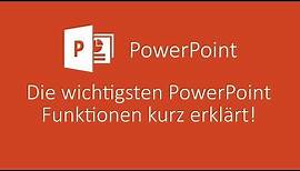 Die wichtigsten Funktionen von PowerPoint kurz erklärt! | PowerPoint Tutorial Deutsch
