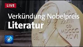 Nobelpreis für Literatur: Bekanntgabe in Stockholm | Livestream