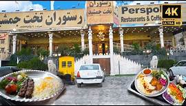 Fried chicken and kubideh kebab | Persepolis Restaurant | Iranian Street food