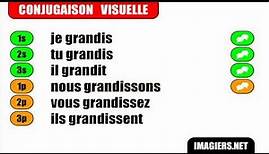 Conjugaison # Indicatif Présent # Verbe = Grandir