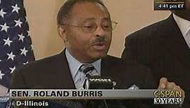 Senator Roland Burris Press Conference