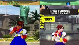 Evolution of Sakura from Street Fighter 🎮👊