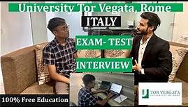 University Tor Vergata Rome, Italy|| Student's Exam experience|| Interview