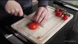 So schneidet man Tomaten