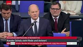LIVE: Bundeskanzler Scholz stellt sich den Fragen des Bundestages