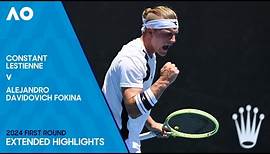 Constant Lestienne v Alejandro Davidovich Fokina Extended Highlights | Australian Open 2024 First Ro