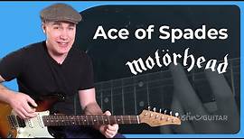 Ace Of Spades by Motorhead | Solo + Guitar Lesson