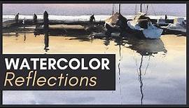 Painting Reflections in Watercolor - Three Easy Steps