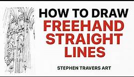 How to Draw Freehand Straight Lines - Easy Straight Lines Without A Ruler