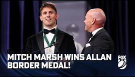 Marsh delivers all time speech after winning the Allan Border Medal! | 31/01/2024 | Fox Cricket