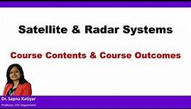 Satellite & Radar Systems - Course Contents & Course Outcomes