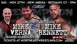 FREE MATCH - NEW LIVE! Title - Mike Bennett vs Mike Verna w/Jared Silberkleit