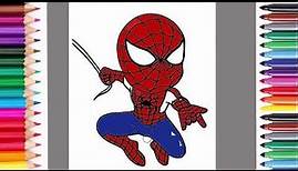 Spiderman Zeichnen ausmalen | Spiderman Ausmalen | Spiderman zeichnen ausmalen für Kinder