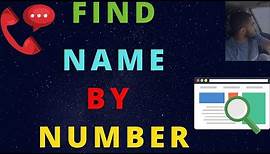 How To FIND Someones Name Using Their Phone Number / How To See Who Is Calling You For FREE / 2021
