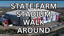 State Farm Stadium Tour - Arizona Cardinals Home - Glendale Arizona - Football Stadium Walk Around