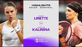 Magda Linette vs. Anhelina Kalinina | 2024 Rouen Semifinal | WTA Match Highlights
