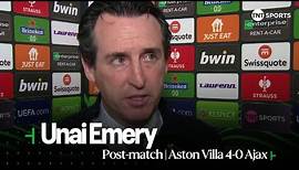 "WE ARE VERY HAPPY" 😁 | Unai Emery | Aston Villa 4-0 Ajax | UEFA Europa Conference League