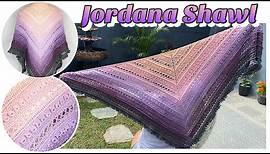 JORDANA SHAWL - Triangle Shawl Crochet Tutorial