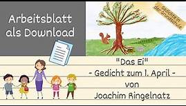 Gedicht zum 1. April: "Das Ei" von Joachim Ringelnatz - Gedichte in der Grundschule