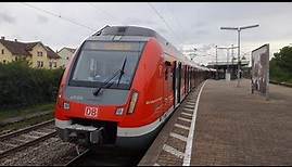 Mitfahrt mit dem ET 430 der S-bahn Stuttgart als Linie S5 von Bietigheim-Bissingen nach Tamm(Württ)
