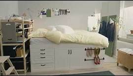 IKEA Quadratmeterchallenge: Winziges Schlafzimmer für zwei