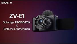 ZV-E1 von Sony – die ultimative Kamera für Content Creation
