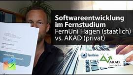 Fernstudium Softwareentwicklung: FernUni Hagen vs. AKAD - Informatik studieren berufsbegleitend