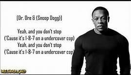 Dr. Dre - Deep Cover ft. Snoop Doggy Dogg (Lyrics)