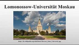 Lomonossow-Universität Moskau
