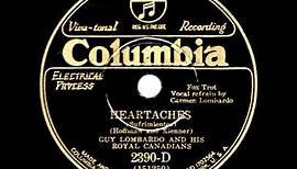 1931 HITS ARCHIVE: Heartaches - Guy Lombardo (Carmen Lombardo, vocal)