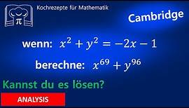 Cambridge University Aufnahmeprüfung - Interessante Aufgabe