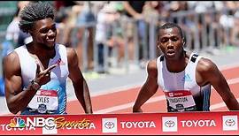 Lyles vs. Knighton 200m showdown comes down to the line, maybe starts beef? | NBC Sports