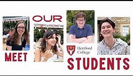 Meet our students at Hertford College