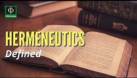 What is Hermeneutics?