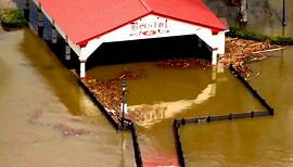 Delaware-Fluss steigt über die Ufer: Überschwemmungen nach Sturm in Pennsylvania