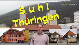 Suhl😀🏰🌄traditionsreiche Stadt in Thüringen-Stadtrundgang/ Sehenswürdigkeiten-Suhler Jagdwaffen*Video