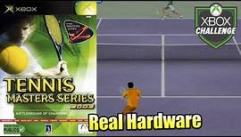 Tennis Masters Series 2003 — Xbox Original Gameplay HD — Real Hardware {Component}