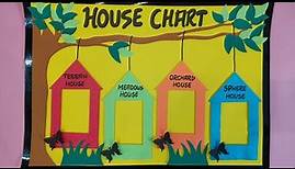 House Chart for Classroom/ How to make House Chart/ DIY House Chart for School
