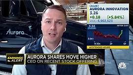 There's very little legal headway for our self-driving trucks, says Aurora CEO Chris Urmson