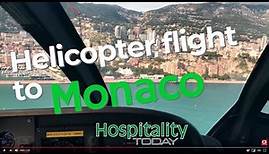 Arriving in Monaco by helicopter - Monacair from Nice airport